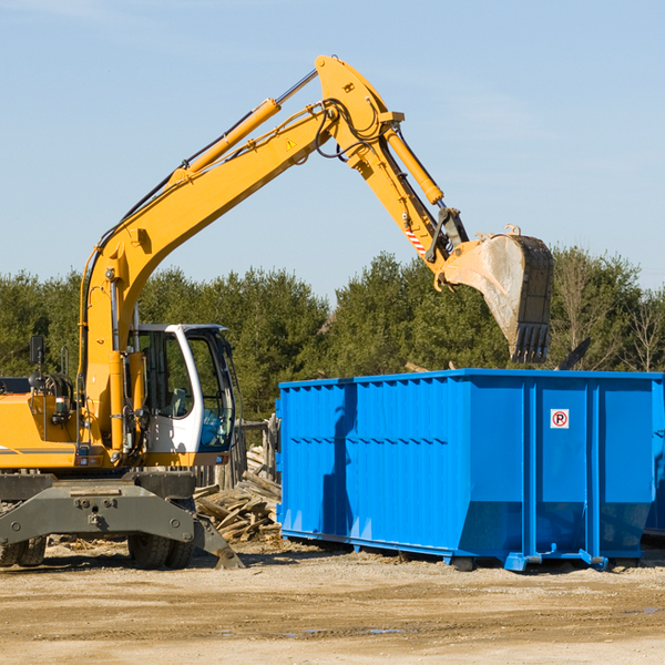 are there any restrictions on where a residential dumpster can be placed in Etters PA